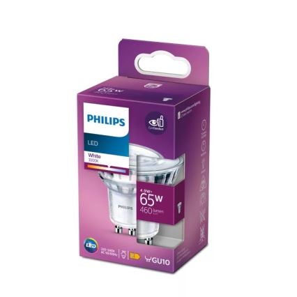 LED Крушка Philips PAR16 GU10/4,9W/230V 3000K