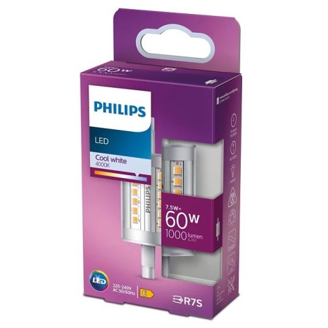 LED Крушка Philips R7s/7,5W/230V 4000K 78 мм