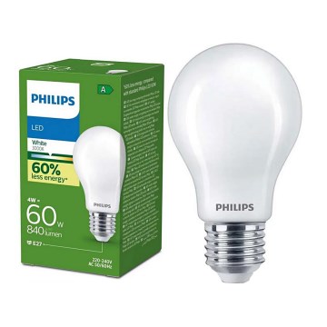 LED крушка Philips ULTRAEFFICIENT A60 E27/4W/230V 3000K