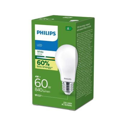 LED крушка Philips ULTRAEFFICIENT A60 E27/4W/230V 3000K