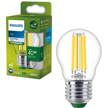 LED крушка Philips ULTRAEFFICIENT VINTAGE P45 E27/2,3W/230V 4000K