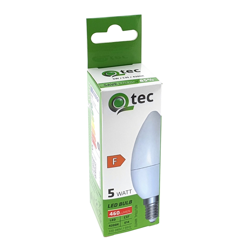 LED Крушка Qtec C35 E14/5W/230V 4200K