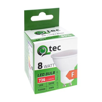LED Крушка Qtec GU10/8W/230V 4200K