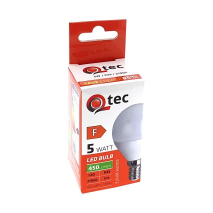 LED Крушка Qtec P45 E14/5W/230V 2700K