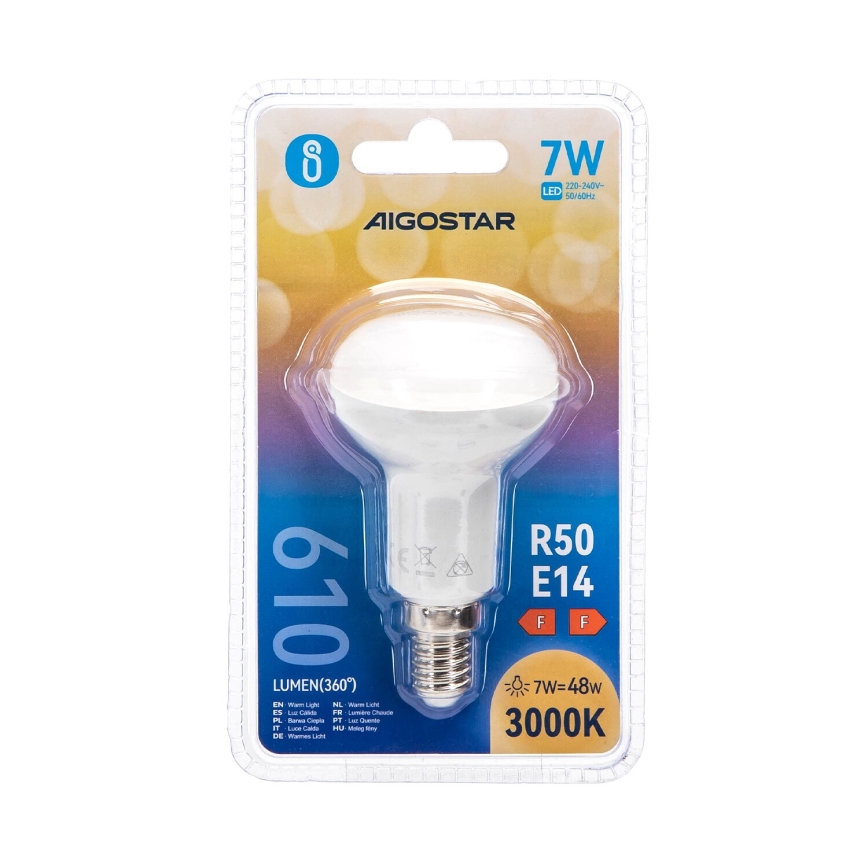 LED Крушка R50 E14/7W/230V 3000K - Aigostar