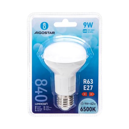 LED Крушка R63 E27/9W/230V 6500K - Aigostar