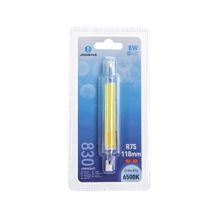 LED Крушка R7s/8W/230V 6500K - Aigostar