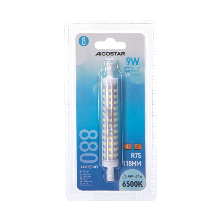 LED крушка R7S/9W/230V 6500K - Aigostar