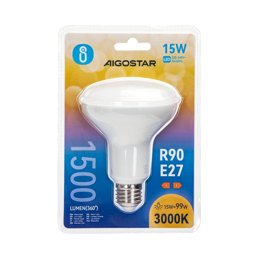 LED Крушка R90 E27/15W/230V 3000K - Aigostar