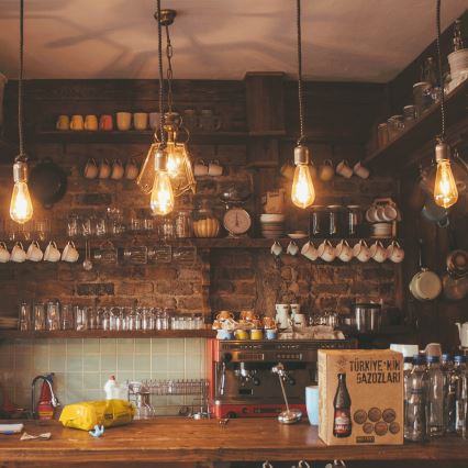 LED крушка ретро ST64 E27/12W/230V 2200K - Aigostar