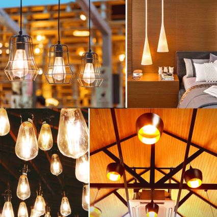 LED крушка ретро ST64 E27/20W/230V 2700K - Aigostar