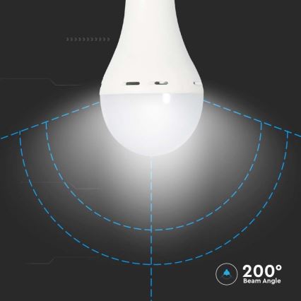 LED Крушка с авариен режим A70 E27/9W/230V 4000K