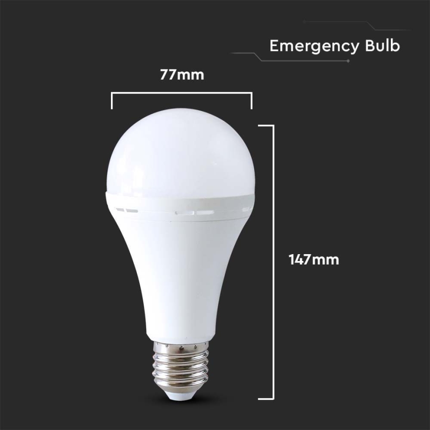 LED Крушка с авариен режим A80 E27/12W/230V 4000K