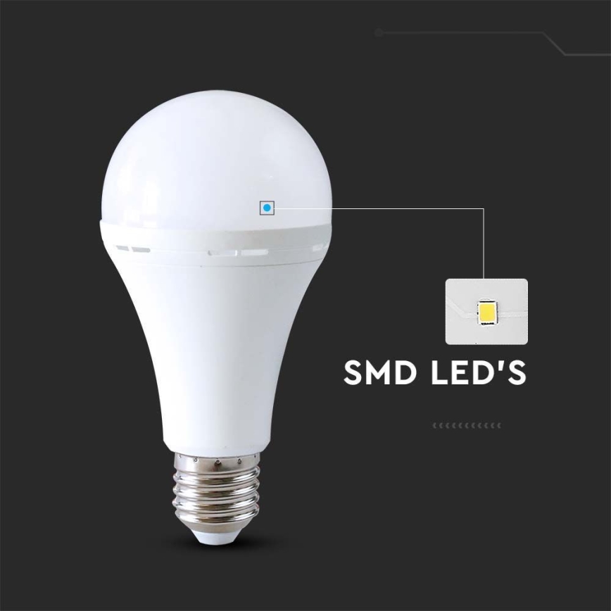 LED Крушка с авариен режим A90 E27/15W/230V 4000K