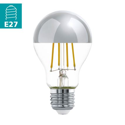 LED Крушка с огледален сферичен връх A60 E27/7W/230V 2700K - Eglo 11834