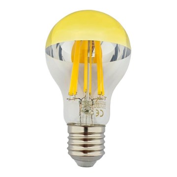 LED Крушка с огледален сферичен връх DECOR MIRROR A60 E27/12W/230V 4200K златиста