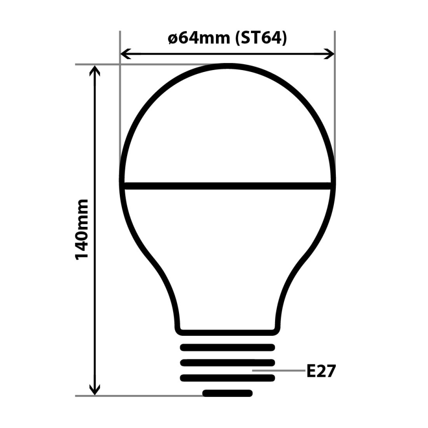 LED Крушка с огледален сферичен връх DECOR MIRROR ST64 E27/8W/230V 4200K златиста