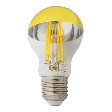 LED Крушка с огледален сферичен връх DECOR MIRROR A60 E27/8W/230V 4200K златиста