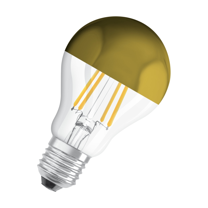 LED крушка с огледален връх FILAMENT E27/6,5W/230V 2700K златна - Osram
