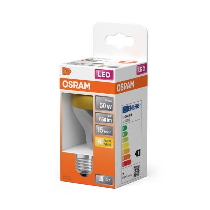 LED крушка с огледален връх FILAMENT E27/6,5W/230V 2700K златна - Osram