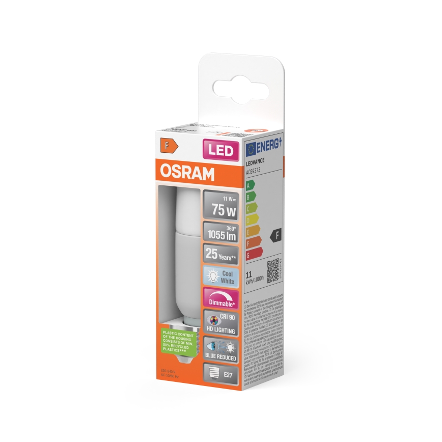 LED крушка с възможност за димиране STICK E27/11W/230V 4000K CRI 90 - Osram