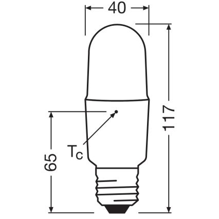 LED крушка с възможност за димиране STICK E27/11W/230V 4000K CRI 90 - Osram