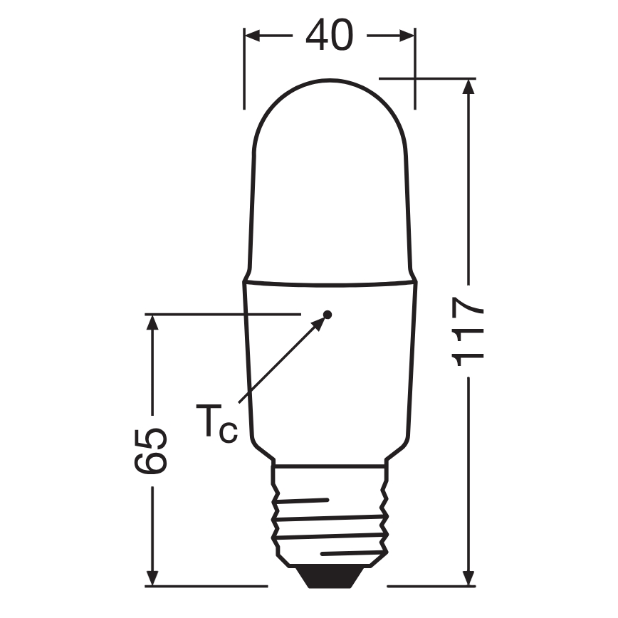 LED крушка с възможност за димиране STICK E27/11W/230V 4000K CRI 90 - Osram