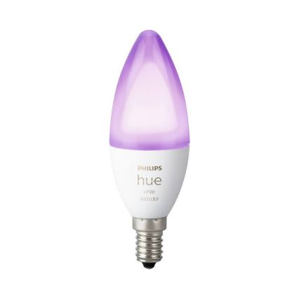 LED крушка с възможност за регулиране Philips Hue БЯЛ И ЦВЕТ E14 / 5.3W / 230V 2200K - 6500K