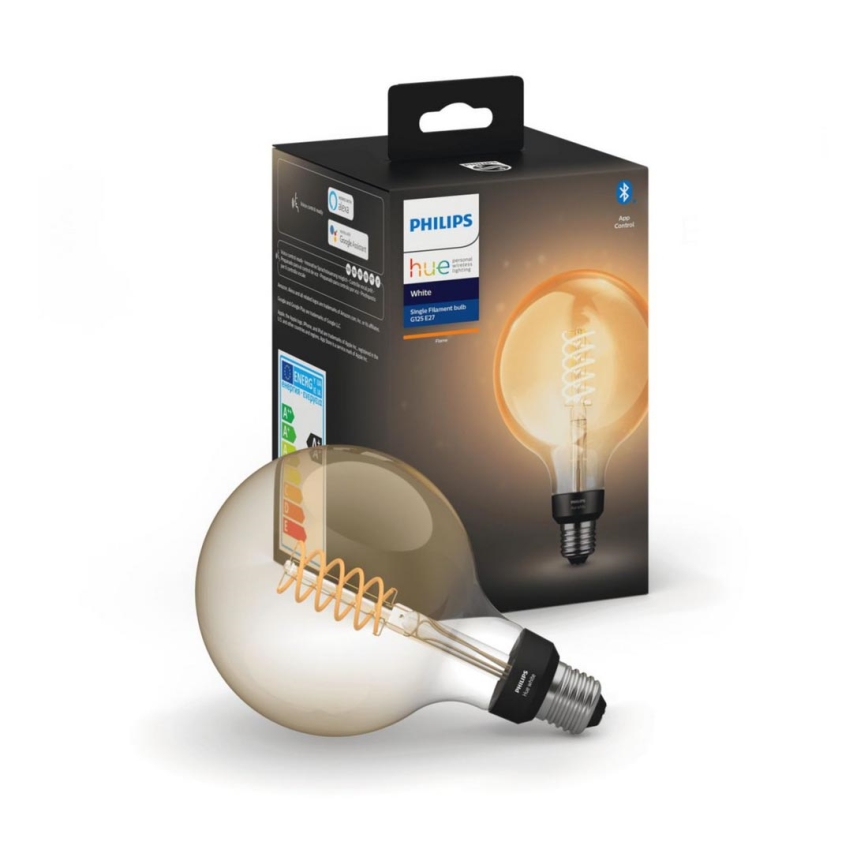 LED крушка с възможност за регулиране Philips Hue WHITE FILAMENT G125 E27 / 7W / 230V 2100K