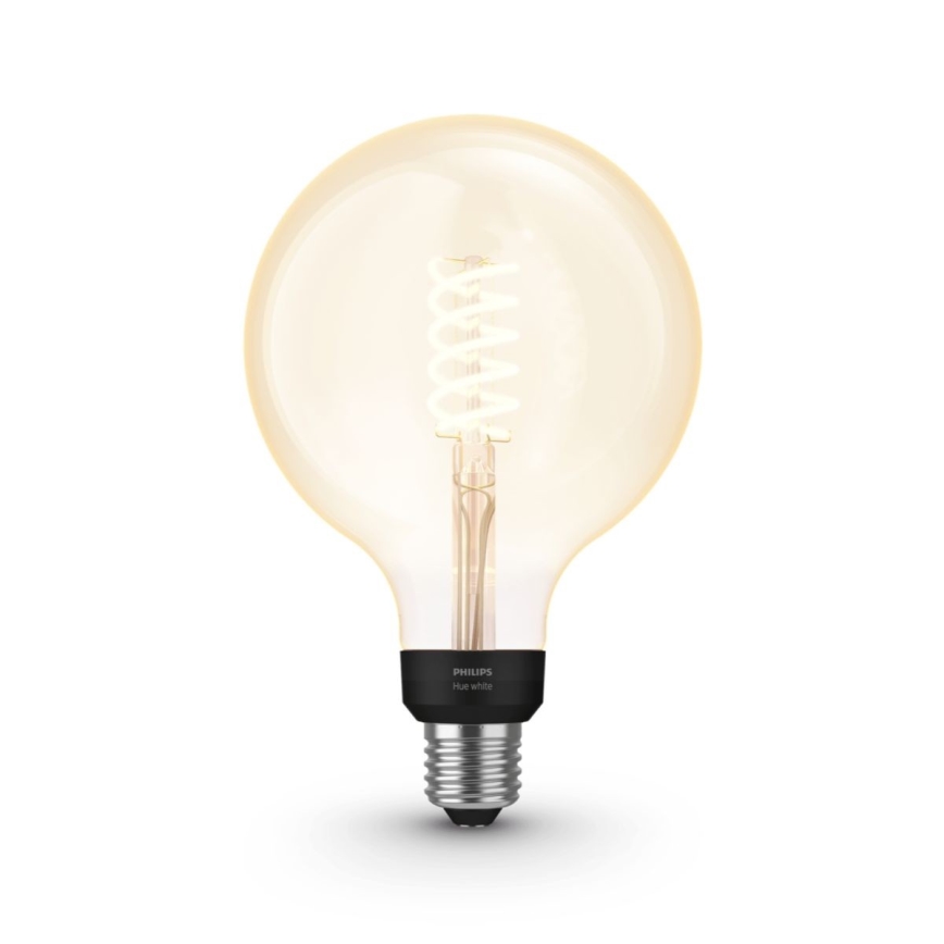 LED крушка с възможност за регулиране Philips Hue WHITE FILAMENT G125 E27 / 7W / 230V 2100K