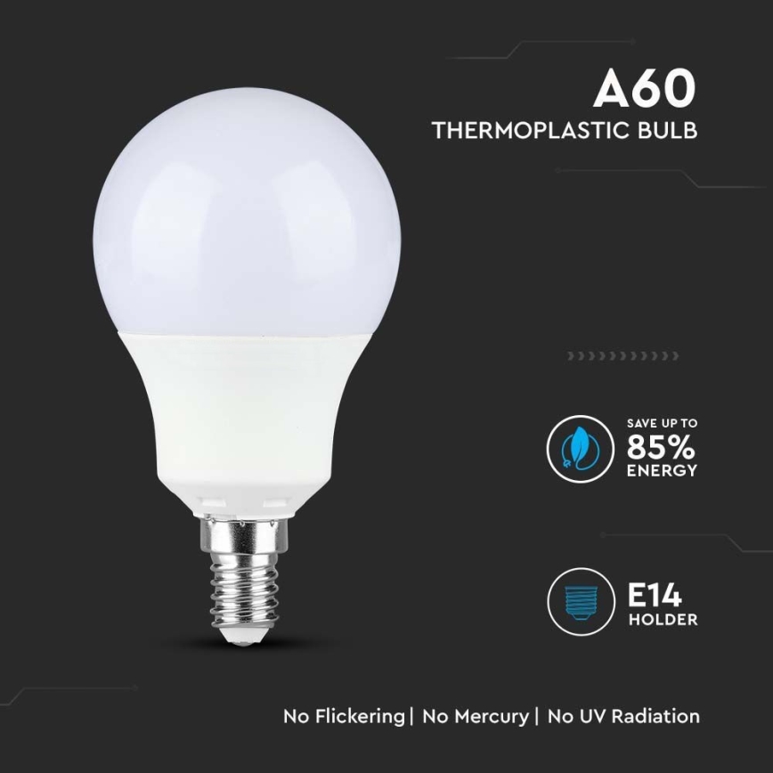 LED Крушка SAMSUNG CHIP A60 E14/8,5W/230V 4000K