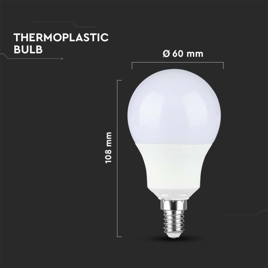 LED Крушка SAMSUNG CHIP A60 E14/8,5W/230V 4000K