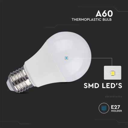 LED Крушка SAMSUNG CHIP A60 E27/8,5W/230V 4000K