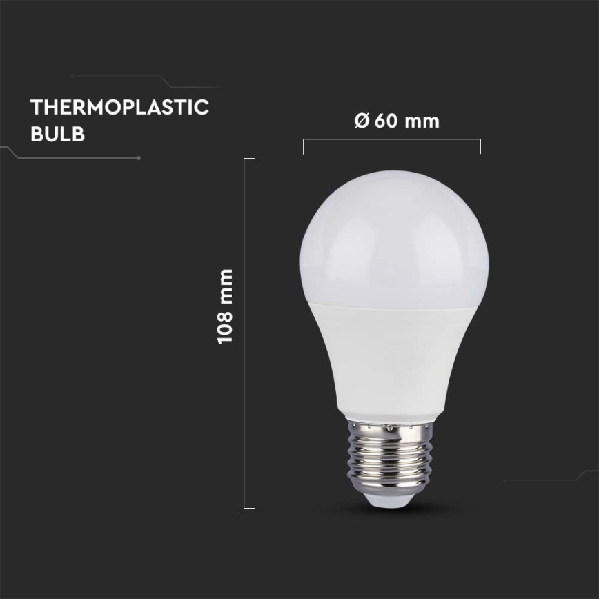 LED Крушка SAMSUNG CHIP A60 E27/8,5W/230V 6500K