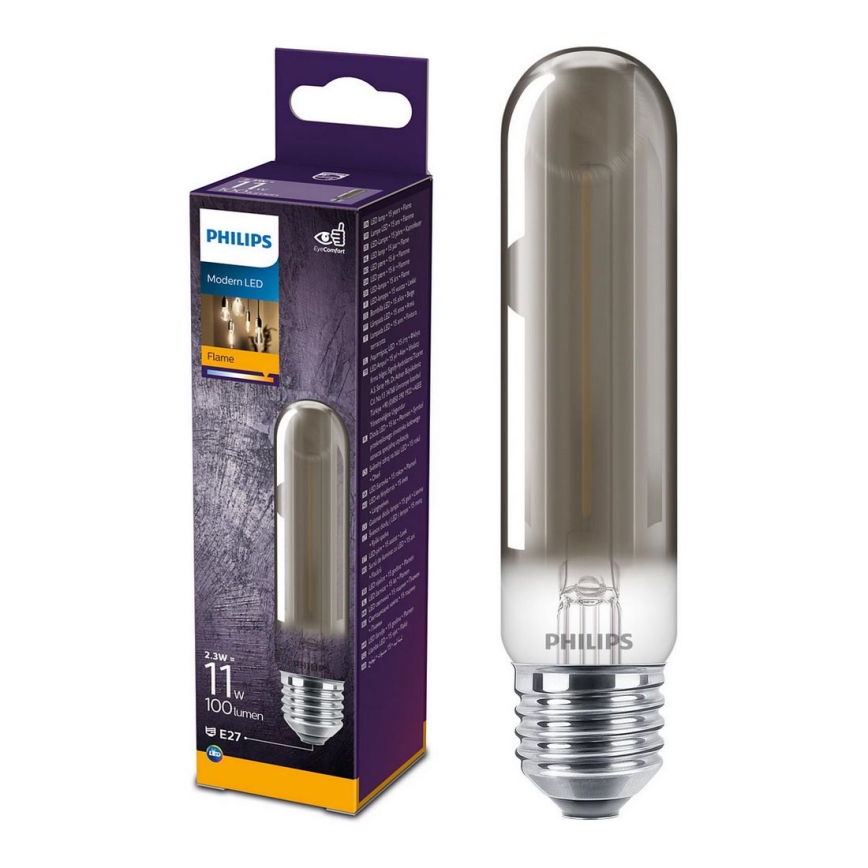 LED Крушка SMOKY VINTAGE Philips T32 E27/2,3W/230V 1800K