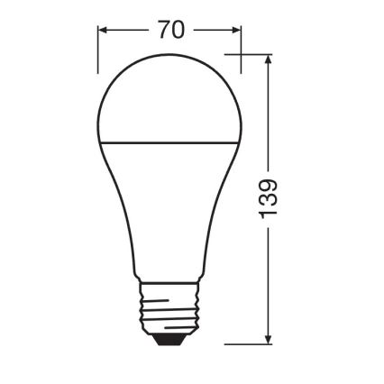 LED крушка STAR E27/19W/230V 6500K - Osram