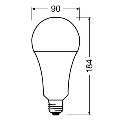 LED Крушка STAR E27/24,9W/230V 2700K - Osram