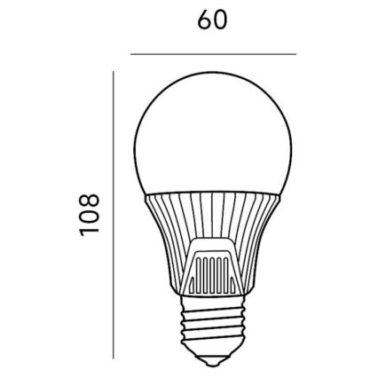 LED Крушка със сензор E27/9W/230V 6500K