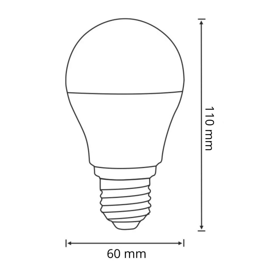 LED Крушка със сензор за движение и здрач A60 E27/8W/230V 3000K