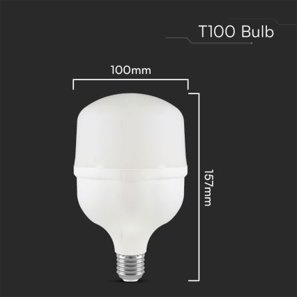LED Крушка T100 E27/30W/230V 6500K