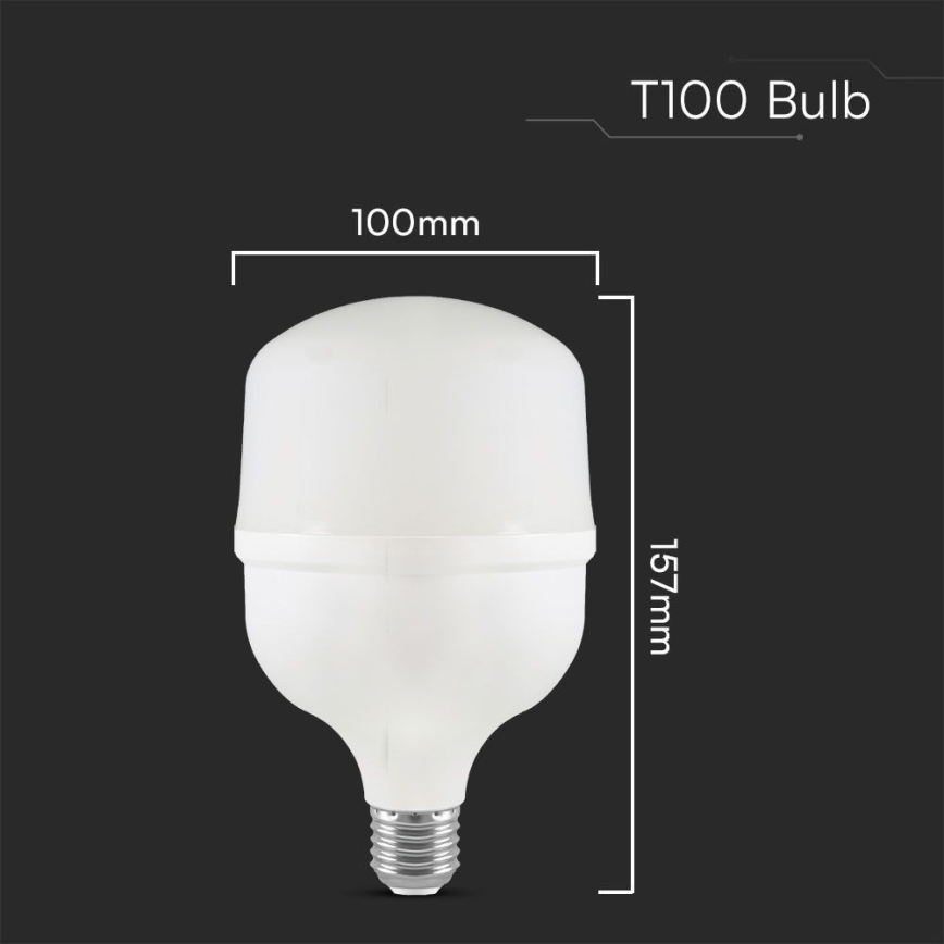 LED Крушка T100 E27/30W/230V 6500K