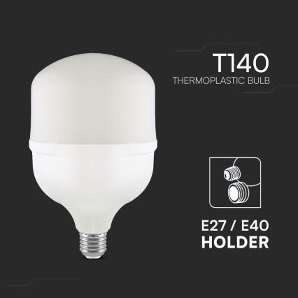 LED крушка T140 E27/50W/230V 6500K