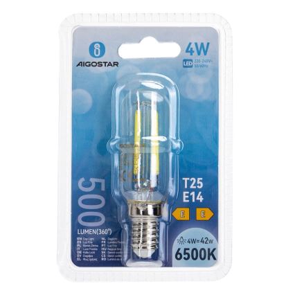 LED Крушка T25 E14/4W/230V 6500K - Aigostar