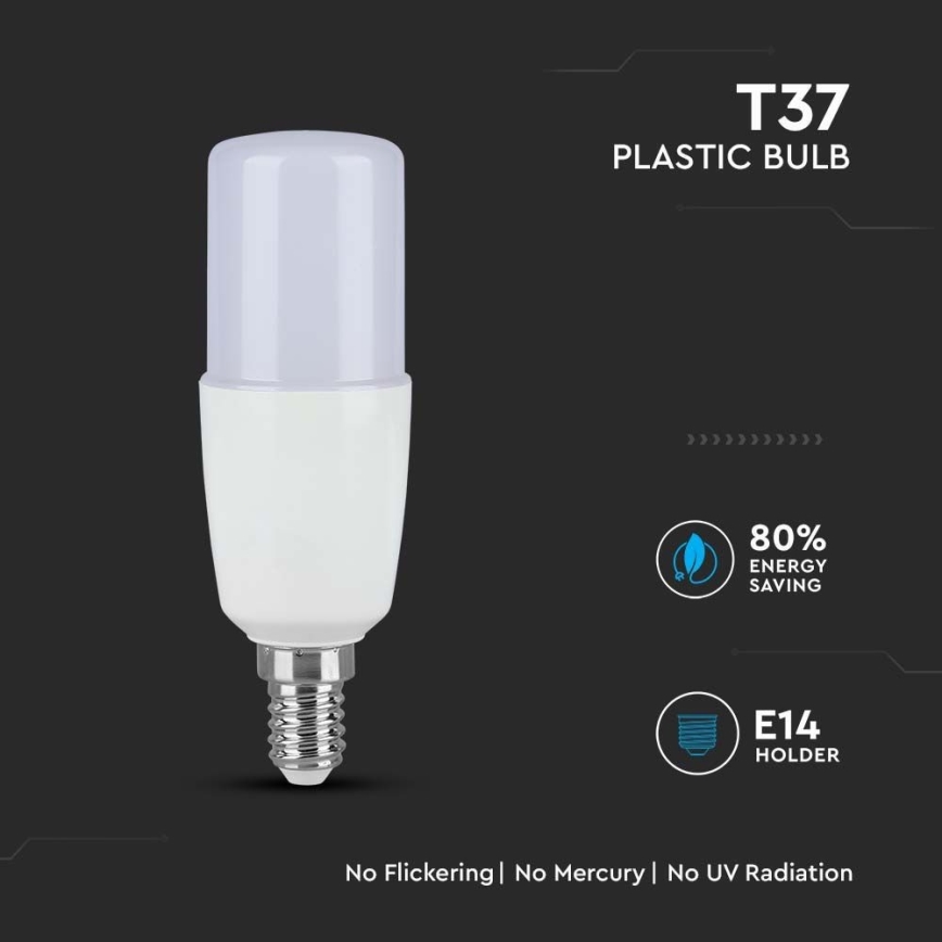 LED Крушка T37 E14/9W/230V 2700K