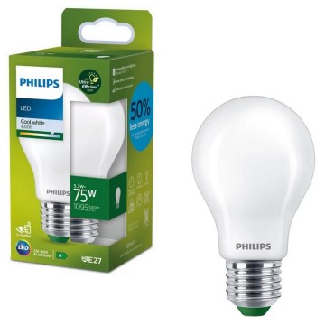 LED крушка ULTRAEFFICIENT Philips A60 E27/5,2W/230V 4000K
