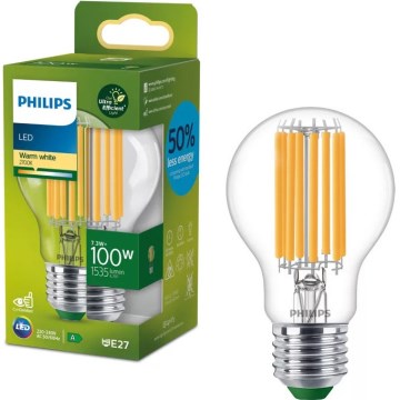 LED крушка ULTRAEFFICIENT VINTAGE Philips A60 E27/7,3W/230V 2700K