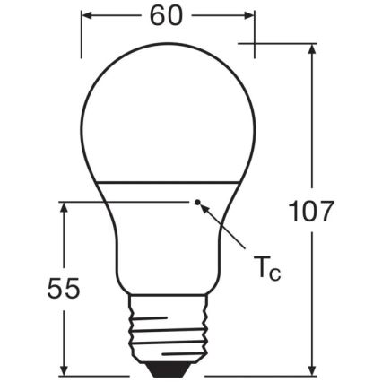 LED Крушка VALUE A60 E27/8W/230V 4000K - Osram