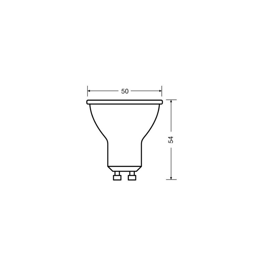 LED Крушка VALUE PAR16 GU10/4,5W/230V 4000K 36° бял - Osram