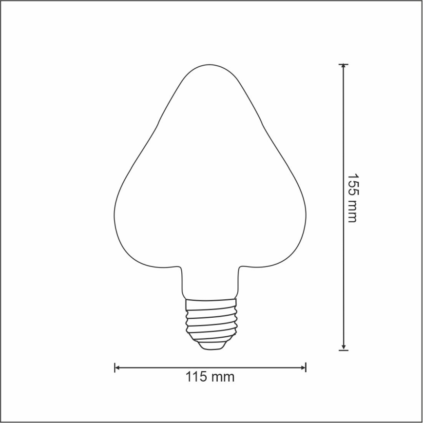 LED Крушка VINTAGE AMBER E27/2,5W/230V 2000K
