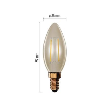 LED Крушка VINTAGE E14/2,5W/230V 2200K